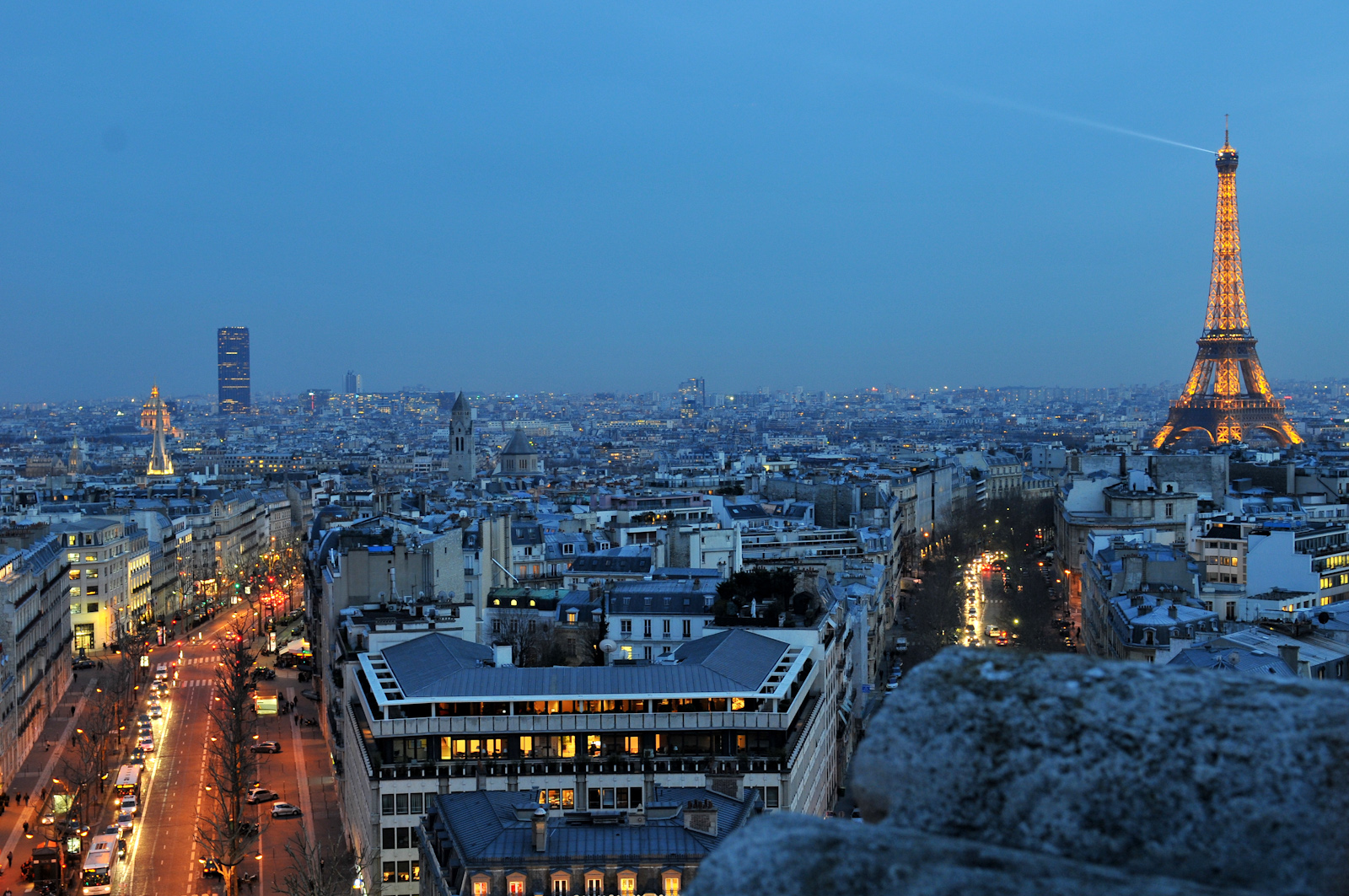 Paris from Arch de Triumphe, Paris